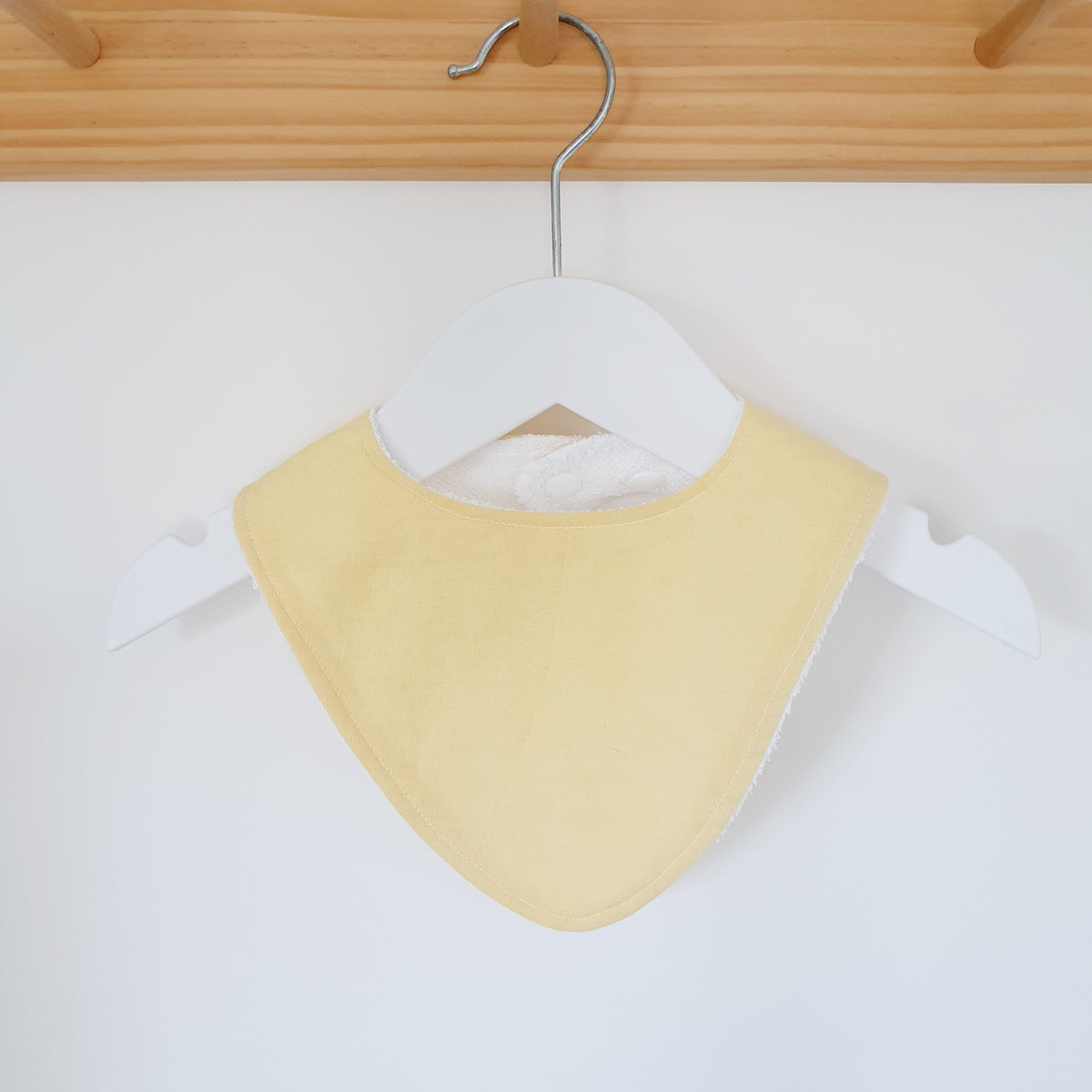 CHAMBRAY YELLOW Bandana Dribble Bib, Handmade Baby Bib, Cotton / Bamboo, Ultra Absorbent