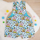 SPONGEBOB print Overalls, Baby Overalls, Short Leg Romper, Size 1