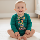 CATERPILLAR Boys 1st Birthday Long Sleeve Bodysuit, Size 2
