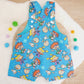 RUGRATS print Overalls, Baby Overalls, Short Leg Romper, Size 1
