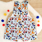 Baby / Toddler Overalls, Short Leg Romper, Size 1