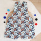 MATER print Overalls, Baby Overalls, Short Leg Romper, Size 1