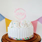 ONE Cake Topper - Light Pink