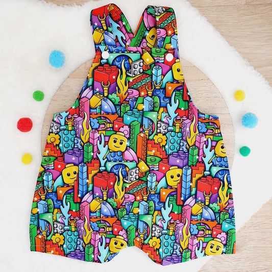 Baby / Toddler Overalls, Short Leg Romper, Size 1
