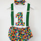 CATERPILLAR SPOTS Boys 1st Birthday Outfit, Size 1