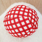 Balloon Ball Cover - Balloon Balls -  Handmade Fabric Balloon Cover - RED CHECK