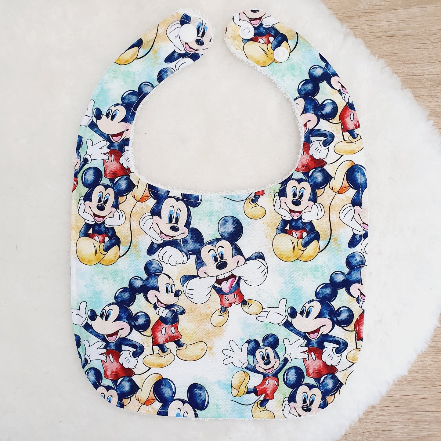 MOUSE Bib, Handmade Baby Bib, Feeding Bib