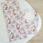 Kangaroo & Koala Joeys Baby Bib and Burp Cloth Gift Set, Baby Shower Gift, Newborn Gift