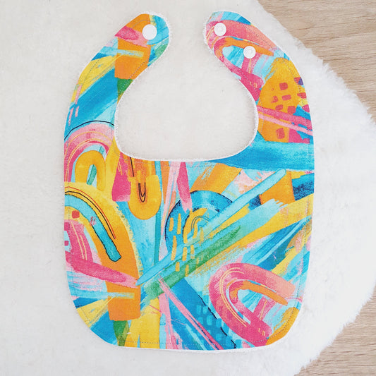 ABSTRACT Bib, Handmade Baby Bib, Feeding Bib