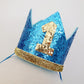1st Birthday Crown / Party Hat / Headband - LIGHT BLUE