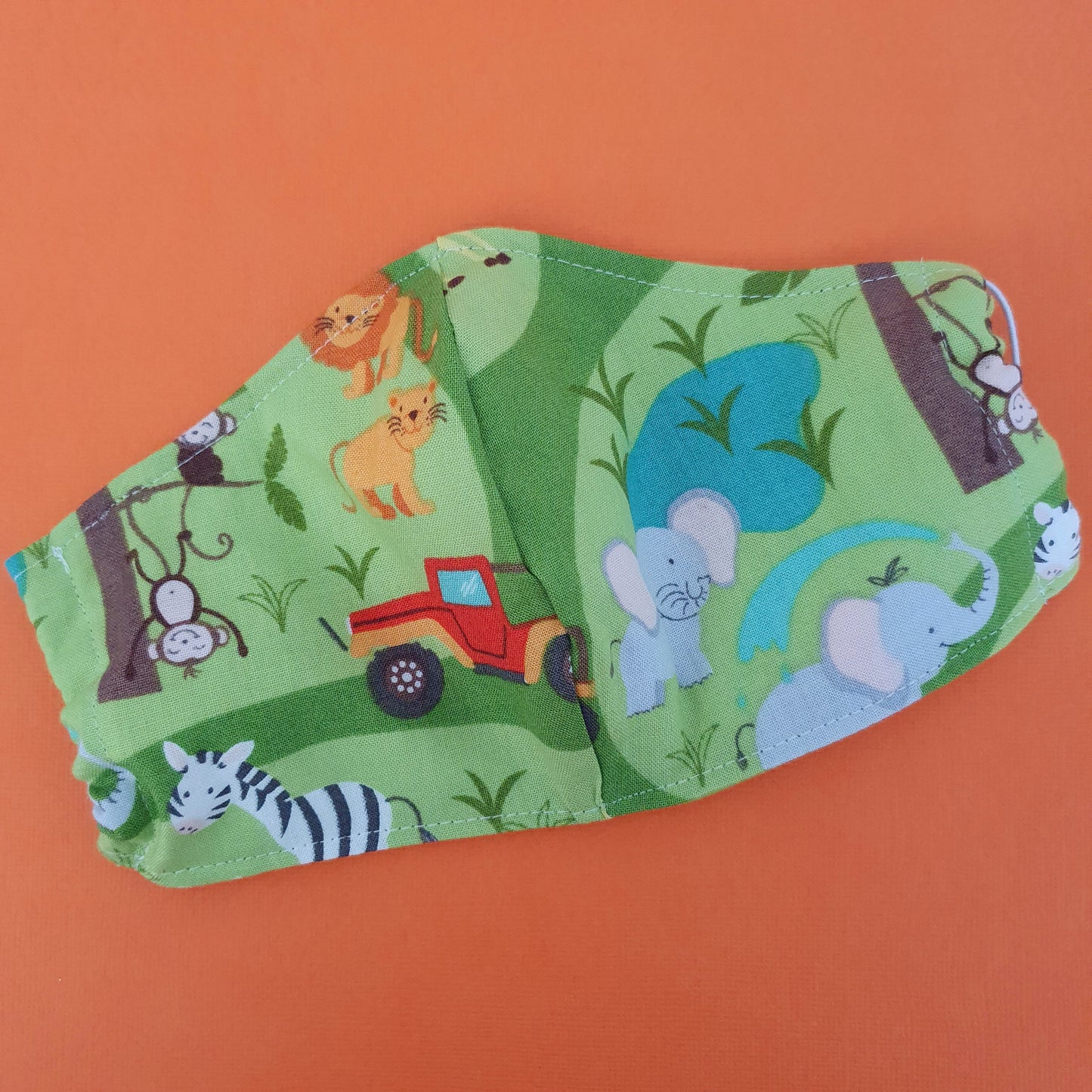 CHILD (Approx 4-10yrs) FACE MASK - Reusable,  Washable,  3 Layers 100% Cotton (Includes Filter Pocket)