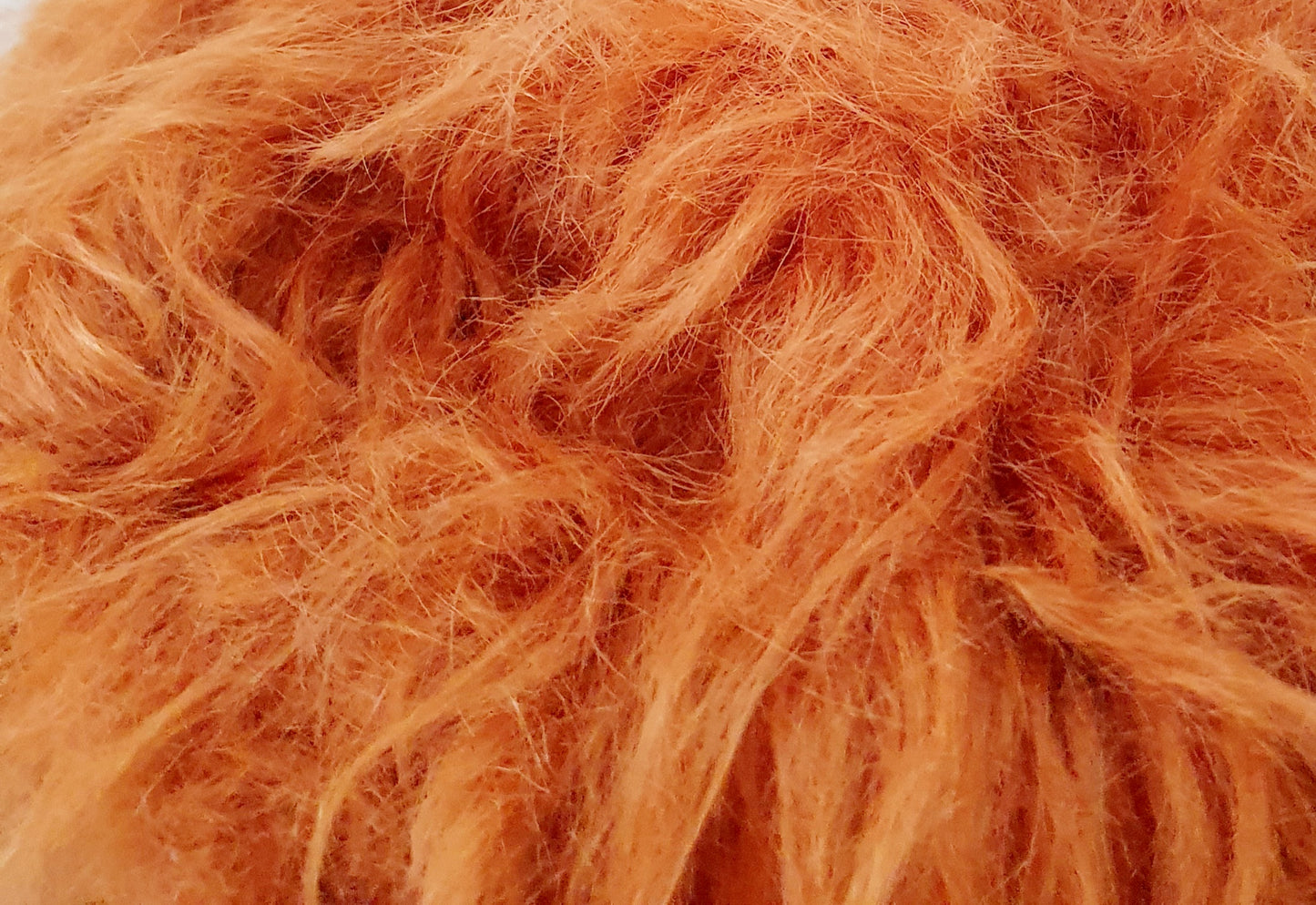 FAUX FUR - ORANGUTAN - Fake Animal Hair Baby Nappy Cover, Size 0 (6-12 months)