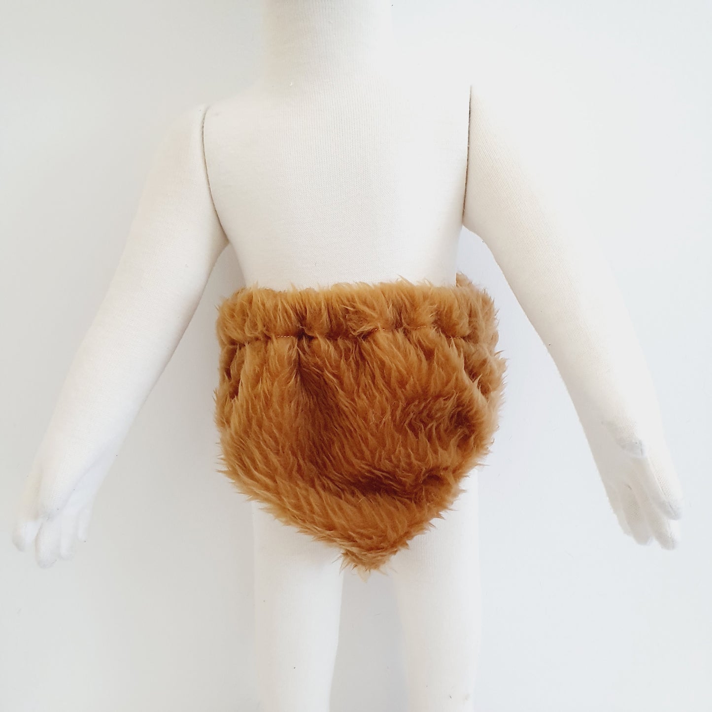 FAUX FUR - Fake Animal Hair LION - Baby Nappy Cover, Size 1 (12-24 months)